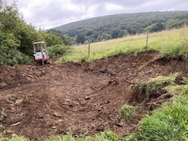 Groundworks for the second Field Shelter