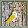 Keyring close owl 1 framed uf