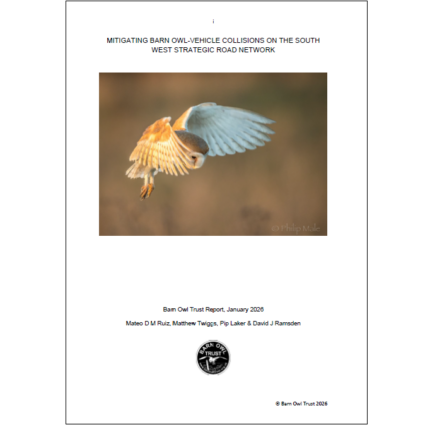 Mitigating Barn Owl-vehicle collisions on the South West Strategic Road Network (free)