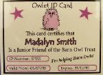 Owlet ID Card Sm